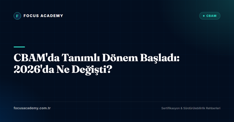 CBAM'da Tanımlı Dönem Başladı: 2026'da Ne Değişti?
