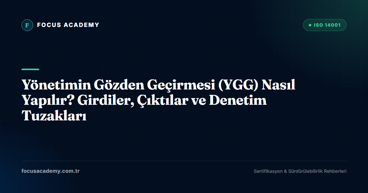 Yönetimin Gözden Geçirmesi (YGG) Nasıl Yapılır? Girdiler, Çıktılar ve Denetim Tuzakları