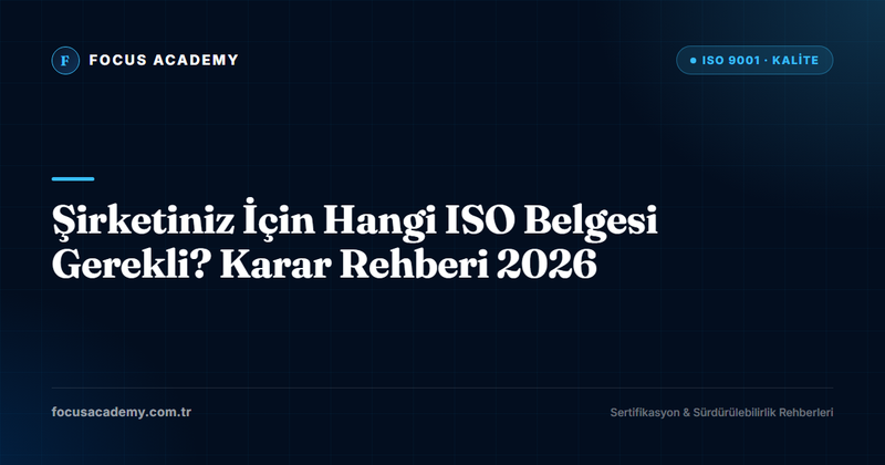 Şirketiniz İçin Hangi ISO Belgesi Gerekli? Karar Rehberi 2026