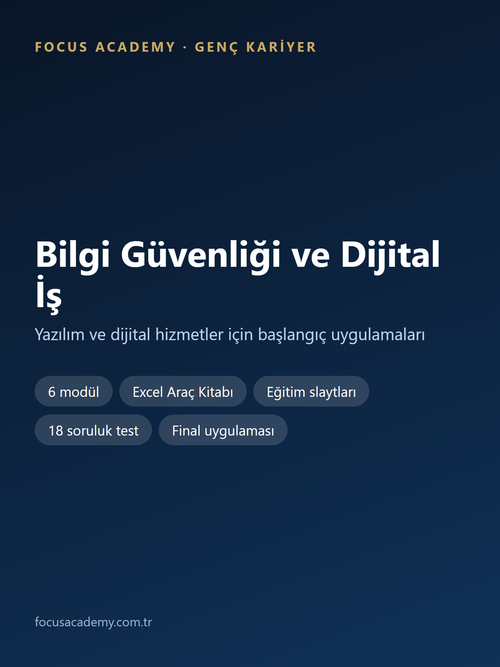 Bilgi Güvenliği ve Dijital İş Genç Kariyer paketi kapak