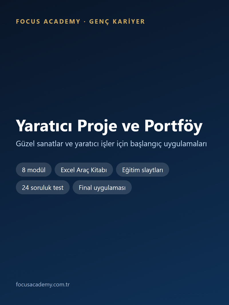 Yaratıcı Proje ve Portföy Genç Kariyer paketi kapak