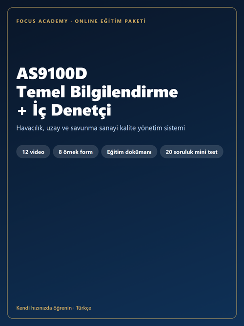 AS9100D Online Eğitim Paketi kapak