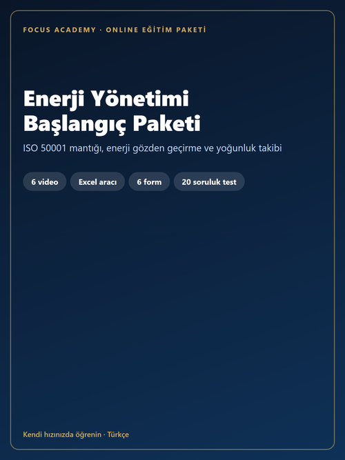 Enerji Yönetimi Başlangıç Paketi kapak