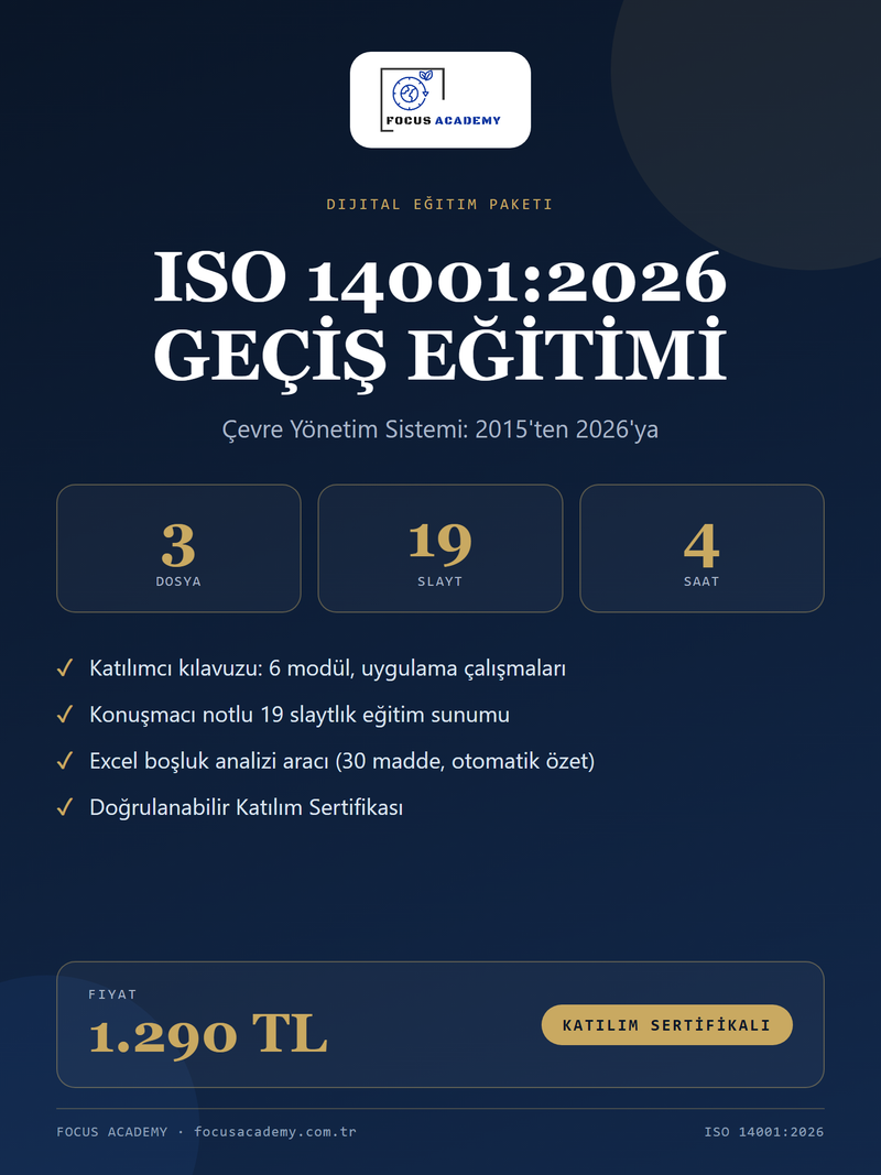 ISO 14001:2026 Geçiş Eğitimi kapak
