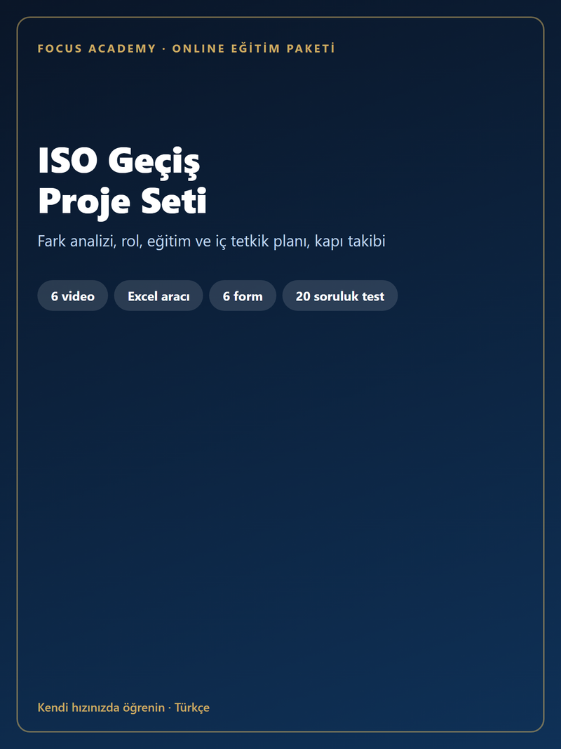 ISO Geçiş Proje Seti kapak
