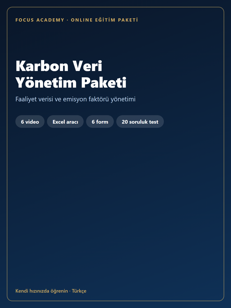 Karbon Veri Yönetim Paketi kapak