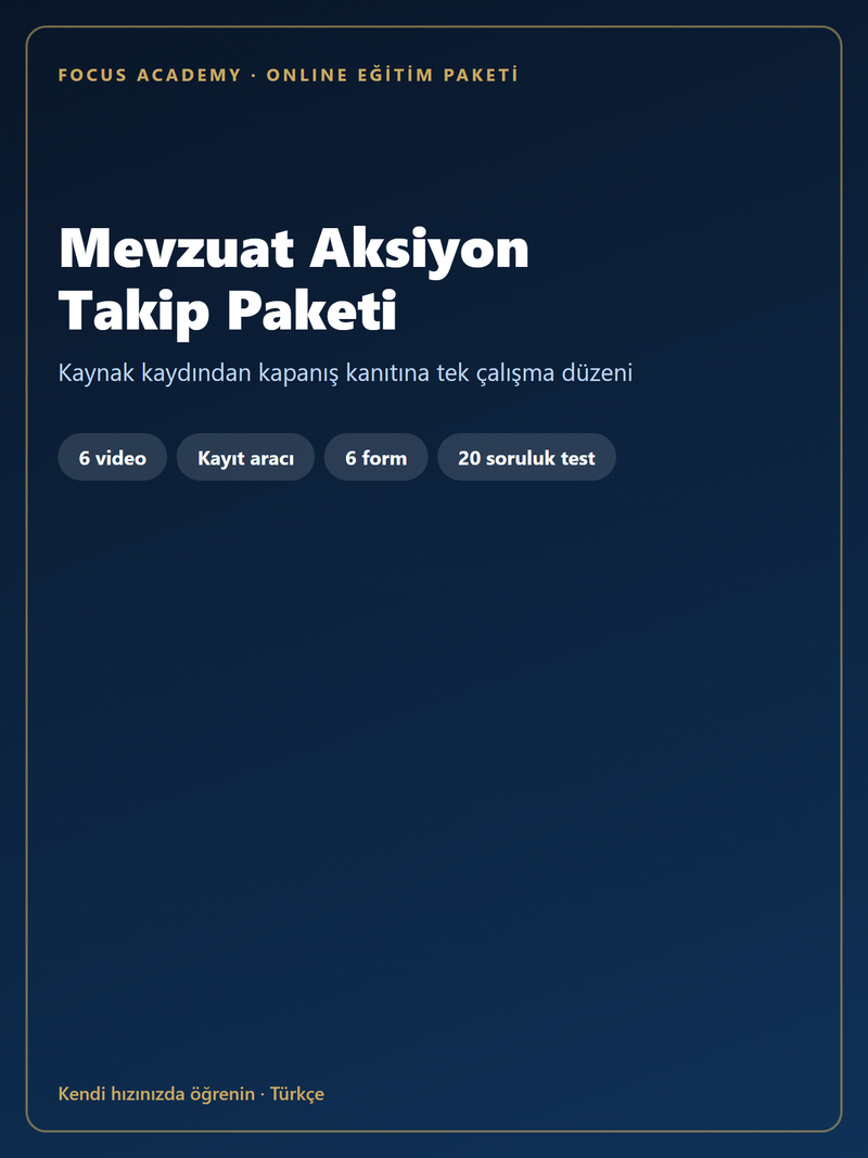 Mevzuat Aksiyon Takip Paketi kapak